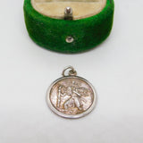 Sterling Silver St Christopher Travel Charm Pendant Vintage c1970