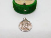 Sterling Silver St Christopher Travel Charm Pendant Vintage c1970