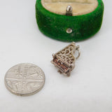 Sterling Silver Musical Note in the Piano Charm Pendant Vintage c1970
