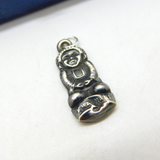 Sterling Silver Puffy Khashani Charm Pendant Antique c1920 Art Deco