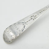 Exeter George III Sterling Silver Bright Cut Tablespoon Antique 1784 Provincial