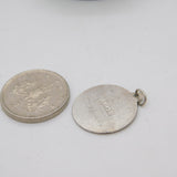 Sterling Silver St Christopher Travel Charm Pendant Vintage c1970