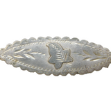 Edwardian Sterling Silver Ivy Leaf Sweetheart Brooch Antique Birmingham