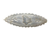 Edwardian Sterling Silver Ivy Leaf Sweetheart Brooch Antique Birmingham