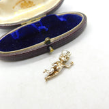 Sterling Silver Cupid Cherub Charm Pendant Vintage c1970