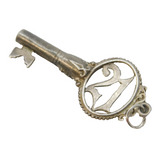 Sterling Silver 21st Birthday Key Charm Pendant Vintage c1970s
