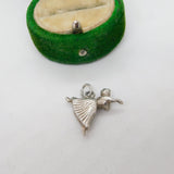 Sterling Silver Ballerina Charm Pendant Vintage c1970