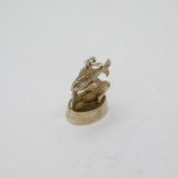 Sterling Silver Two Fish Pisces Horoscope Symbol Charm Pendant Vintage c1970s