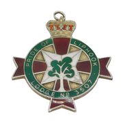 Sterling Silver & Enamel 'Pride of Liphook' Masonic Fob Medal Vintage Birmingham