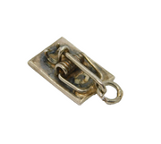 Sterling Silver Mousetrap Charm Pendant Vintage c1970