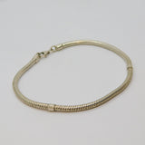 Sterling Silver Essential Snake Chain Charm Bracelet Contemporary c2010