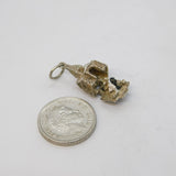 Sterling Silver Opening Church Charm Pendant Vintage c1970s