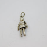 Sterling Silver Bearskin Guard Soldier Charm Pendant Vintage c1970