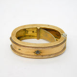 Victorian Gilt Metal & Paste Set Cravat Scarf Tie Clip Antique c1850s