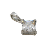 Sterling Silver Paste Set Drop Charm Pendant Vintage c1970s