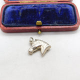 Sterling Silver Horse Head Charm Pendant Vintage c1970