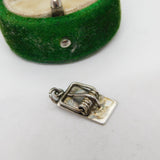 Sterling Silver Mousetrap Charm Pendant Vintage c1970