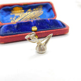 Sterling Silver Shisha Pipe Charm Pendant Vintage c1970