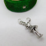 Sterling Silver Ballerina Charm Pendant Vintage c1970