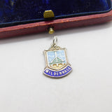 Sterling Silver & Enamel Mildenhall Charm Pendant Vintage c1970