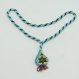 WW1-era Ottoman Turkish Beadwork Star Form Necklace Antique c1915