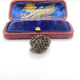 Sterling Silver Prickly Hedgehog Charm Pendant Vintage c1970