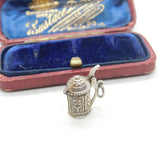 Sterling Silver Beer Stein Lidded Tankard Charm Pendant Vintage c1970