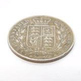Queen Victoria .925 Silver Young Head Half Crown Coin Antique 1883 Fine