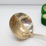 Sterling Silver Mint Sauce Strainer Spoon Antique 1933 London Art Deco