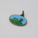 Sterling Silver Brough Enamel Souvenir Charm Pendant Vintage c1970