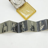 King George V Metal & Yellow Glass Jubilee Photobook in Case Antique 1935