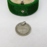 Sterling Silver George V Threepence Coin Charm Pendant Antique 1933