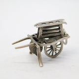 Sterling Silver Travelling Sales Wagon Charm Pendant Vintage c1970