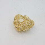 Sterling Silver Wirework Puff Heart With Star Pendant Vintage c1990