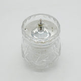 Sterling Silver & Cut Glass Honey Pot Vintage 1986 Birmingham