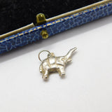 Sterling Silver Elephant Charm Pendant Vintage c1970