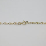 Sterling Silver Baltic Amber Pear Infinity Chain Pendant Necklace Modern c1990's