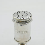 Calcutta Victorian Sterling Silver Pepper Pot Antique c1845 Lattey Brothers