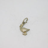 Sterling Silver Duck Charm Pendant Vintage c1970