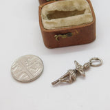 Sterling Silver Ballerina Charm Pendant Vintage c1970