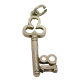 Sterling Silver 18th Birthday Key Form Charm Pendant Vintage c1970s
