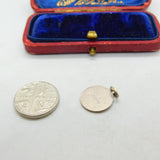 Sterling Silver St Christopher Travel Saint Charm Pendant Vintage c1970