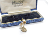 Sterling Silver Traditional Telephone Charm Pendant Vintage c1970