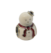 Sterling Silver Snowman Charm Pendant Vintage c1970s