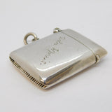 Victorian Sterling Silver 'Ada Morris' Vesta Case Antique 1898 Birmingham