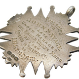 Victorian Sterling Silver Pub Tavern Interest Presentation Fob Antique 1890