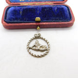 Sterling Silver Triton God of the Sea Charm Pendant Vintage c1970