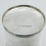 George IV Sterling Silver Floral Pattern Beaker Cup Antique 1828 London