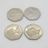 Collection of EEC New Decimal 50p Coins Vintage 1973