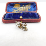 Sterling Silver Railway Train Charm Pendant Vintage c1970